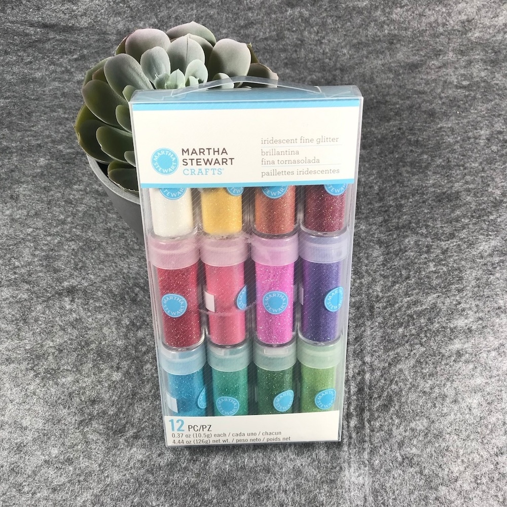 Martha Stewart Crafts Iridescent Glitter Set of 12
